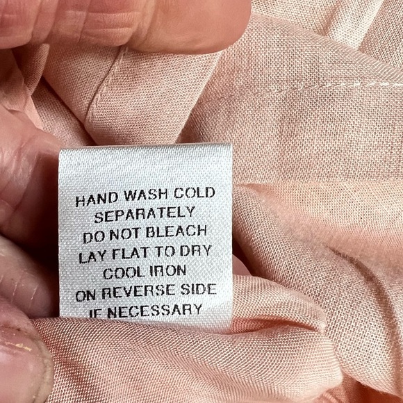 MABLE Soft pink LONDYN balloon sleeve‎ open back skater mini dress size S - Picture 13 of 16